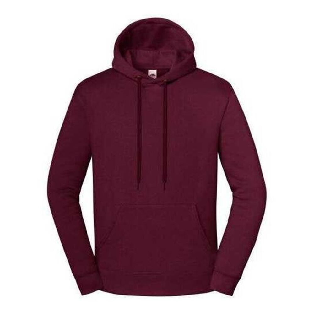 Fruit of the Loom Unisex Adult Iconic Hoodie / Burgundy